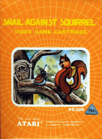 Snail Against Squirrel Atari 2600 US box art